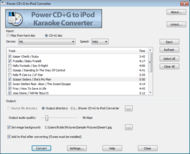 Power CD+G to iPod Karaoke Converter screenshot